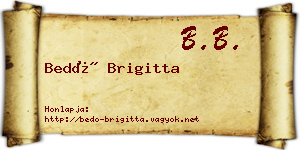 Bedő Brigitta névjegykártya